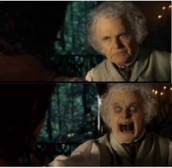 Bilbo Freaks Meme Template