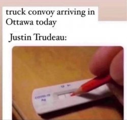 Trudeau vs Freedom Trucker Convoy Meme Template