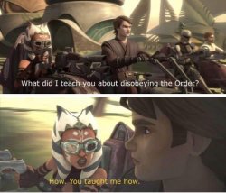 Anakin and Ahsoka Meme Template