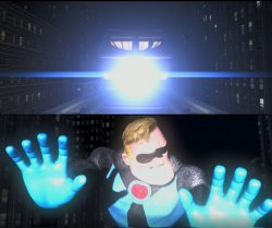 Mr Incredible Stopping Train Meme Template