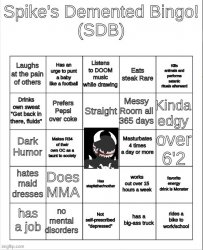 Spike Bingo Meme Template