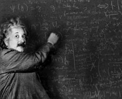 Einstein and blackboard Meme Template