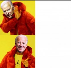 Biden no yes Drake Meme Template