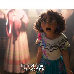 I'm not fine - Meme Template Meme Template