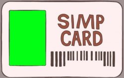 Simp Card Meme Template