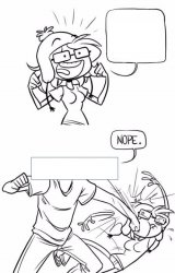 Nope punched in the face Meme Template