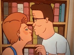 King of the hill Hank ‘kiss’ Peggy Meme Template