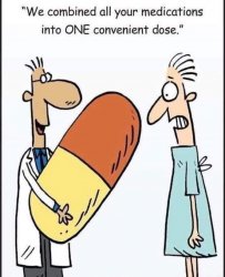 Cartoon suppository pill big pharma Meme Template