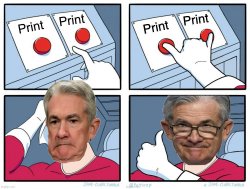Jerome Powell & The Money Printer 2.0 Meme Template