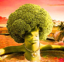 Gangster Broccoli Meme Template