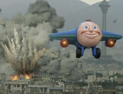 Jay Jay the Jet Plane Bombing Meme Template