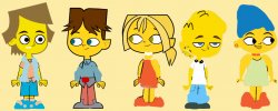 Total DramaRama Simpsons Characters 1 Meme Template