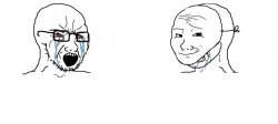 Wojak Mask Crying Vs Crying Meme Meme Template