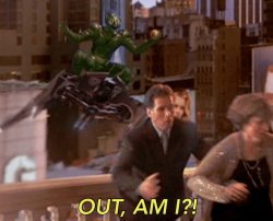 Green Goblin Out am I? Meme Template