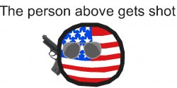 Person above gets shot Meme Template