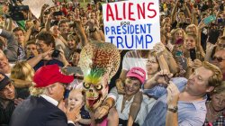 Trump rally Men in Black Mars Attacks Meme Template