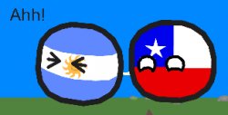 Argentinaball getting pierced Meme Template