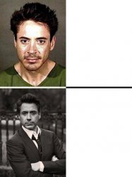 Rober Downey jr Meme Template