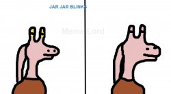 jar jar blinks Meme Template