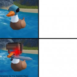 Angry Battle Duck Meme Template