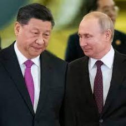 Putin and Xi talking Meme Template