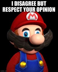 I disagree but respect your opinion Meme Template