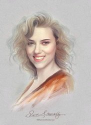 Scarlett Johansson drawing Meme Template