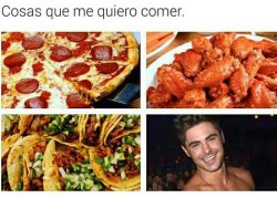 Cosas que me quiero comer Meme Template