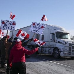 Canadian truckers Meme Template