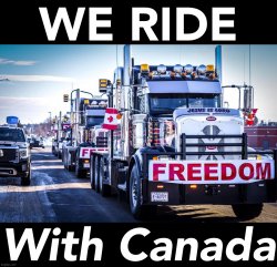 We ride with Canada Meme Template