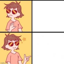 Enby Sayori Meme Template