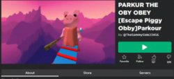 PARKUR THE OBY OBEY [Escape Piggy Obby]Parkour Meme Template