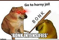 Bonk intensifies Meme Template