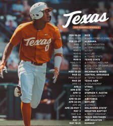 Texas Baseball Schedule 2022 Meme Template