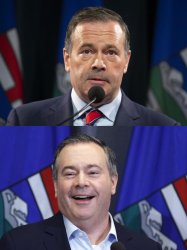 Jason Kenney Mad and Happy Meme Template