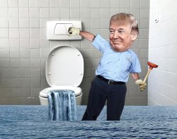 Trump bathroom Meme Template