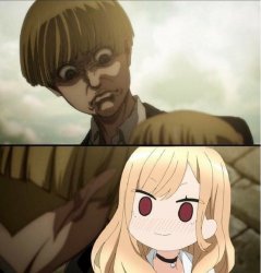 Armin vs Marin Meme Template