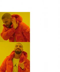 drake with top Meme Template