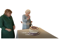 The queen stabs things Meme Template