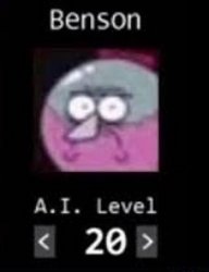 Benson lv 20 Meme Template