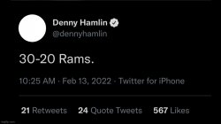 Denny Hamlin Rams Meme Template