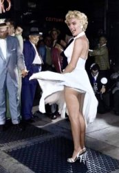 Marilyn Monroe upskirt Meme Template