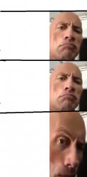 Rock raises eyebrow Meme Template