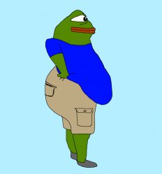 Pepe Fat Gut Meme Template