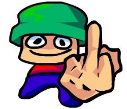 i know theres already a middle finger emoji in iphone but im andriod -  Imgflip