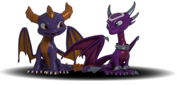 Spyro and Cynder Meme Template