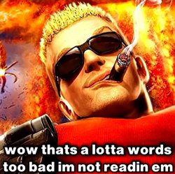 that's a lotta words Meme Template