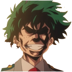 Deku with All might face Meme Template