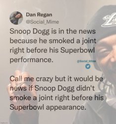 Snoop Dogg smokes a joint Meme Template