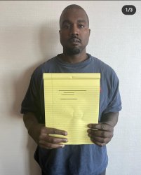 kayne holding paper Meme Template